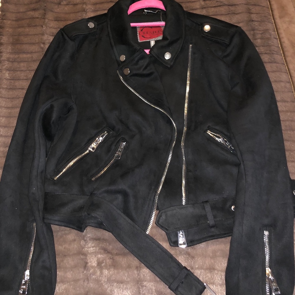 Celsius Suede Moto Jacket